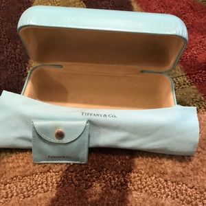 Tiffany sunglasses case with cleaning cloth